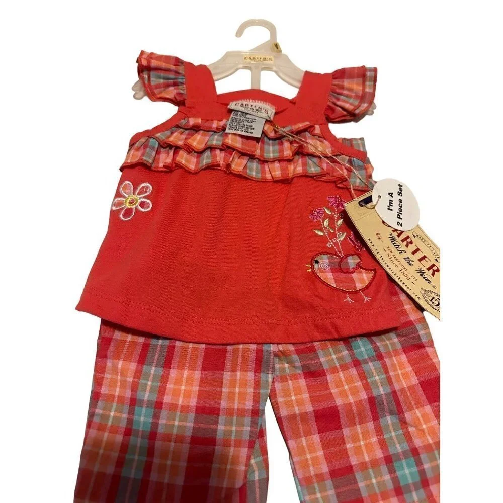 Carter's girl set size 12m NWT